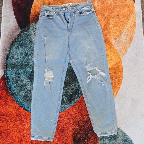 Indigo Rein Light Blue Distressed Skinny Jeans - Picture 8 of 8
